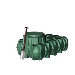 Cuve enterrée Li-Lo 3000 L - Équipement habitat Garantia avec pompe immergée et accessoires