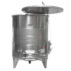Gardes vin sur pieds Variotank - Cuves inox à fond conique pour stockage momentané du vin - Capacité 2000 à 30000L
