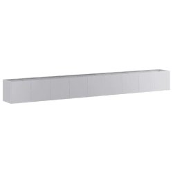 Helloshop26 - Jardinière design moderne pour jardin balcon 360 x 40 x 40 cm espace de croissance stabilité en acier galvanisé 02_0051490 02_0051490