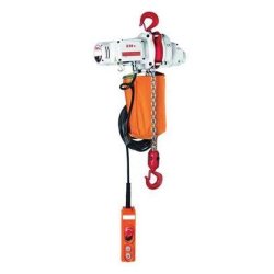 Palan électrique à chaîne 0,25t - crochet de suspension - monophasé - Code 14836 - léger et sécurisé avec freinage double