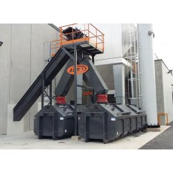 Benne à cendres, copeaux et poussières - Capacité de 13 ou 22 m³