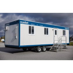Roulottes de chantier aménagées - espace mobile de travail ou de repos - confortables et équipées