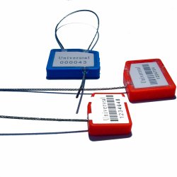 Scellé à câble Flexigrip - indicatif métallo-plastique - résistance à 150 kg - câble aviation et fermeture en alliage de zinc