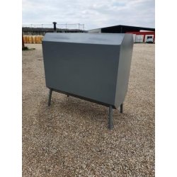 Cuve ex pétrolière 1 000L rectangulaire - simple paroi, sur pieds, soutirage en bas - ref : W00102503003 - Dabert-Citernes