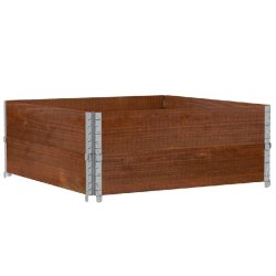 Helloshop26 - Jardinière bac lit surélevé plantes fleurs terrasse jardin 100 x 100 cm bois massif de pin marron 02_0037243 02_0037243 - marron mét
