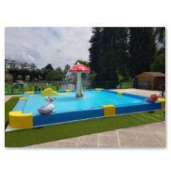 Pataugeoire évolutive - Démontable et modulable, profondeur 20 cm, jeux aquatiques optionnels