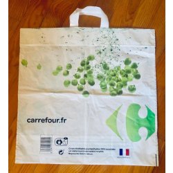 250 sacs à poignées souples réutilisables - fabrication Française, personnalisation quadri - SASBC-SF01/RGQP
