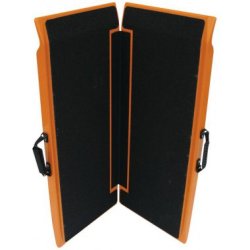 Rampes d'accès pliables noires et orange - fibre de verre renforcée - légères et antidérapantes - 01028