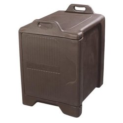 Conteneur isotherme 6 niveaux GN 1/1 - porte coulissante - chargement latéral - marron - 655x495x706 mm