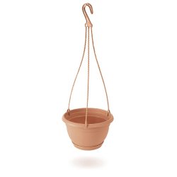 Prosperplast - Jardinière suspendue AGRO 0,8 L - 16x16x10 cm, coloris Terre cuite - orange plastique polypropylène ZA2927