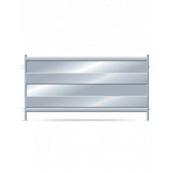 AH-SPFS-90 - Barrière ovine pleine 220 cm x 90 cm - Référence robuste pour élevage