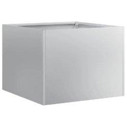 Helloshop26 - Jardinière carrée moderne pour jardin balcon terrasse 40 x 40 x 30 cm en acier galvanisé gris 02_0051580 02_0051580 - gris acier 3000