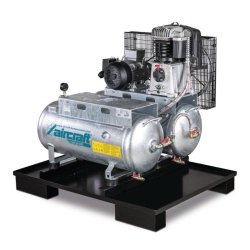 Compresseur Aircraft Airprofi DUO 703/2x75/13 - Stationnaire universel avec cuves de 75L