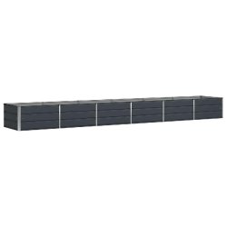 Helloshop26 - Jardinière moderne 480 x 80 x 45 cm pratique pour plantes d'intérieur et extérieur design industriel en acier 02_0059232 - acier 3000