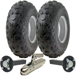 19x7.00-8 ATV Trailer Kit Journey P330 Road Legal Wheels Hub  Stub Axle  Hitch