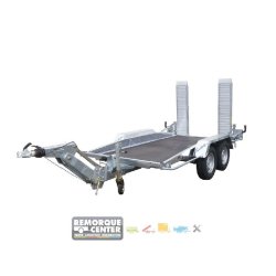 Porte-engin Lider - Timon réglable AL-KO - PTAC 2500 KG - 300 x 145 cm - Feux Leds - Référence 40855L