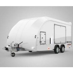Porte voiture Race Transporteur 4 blanc - 500x212 cm - 3500 kg PTC - Brian James