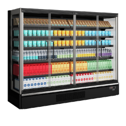 Vitrine réfrigérée pour supermarché Galaxy+ GP26FGD Black L2580mm 43818 TEFCOLD