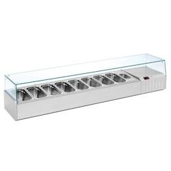 METRO PROFESSIONAL Vitrinette réfrigérée GN 1/3 69 L, 129W - acier 10309313-0G0