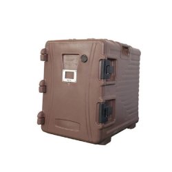 Armoire isotherme plastique marron 90L 62x43x64cm