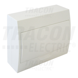 Boîte de distribution en saillie - cache blanc - rail N-PE 1×12 modul - IP40 - dimensions 205×260×75mm