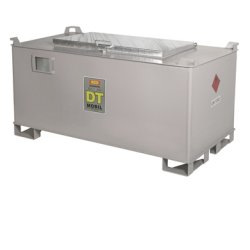 Cuve à carburants 650L ADR - Cuve-station de ravitaillement gasoil/diester mobile avec double paroi en acier