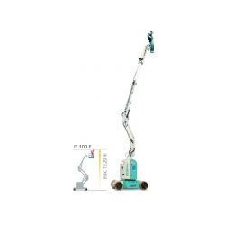 Nacelle articulée IT 100 E - IMER - hauteur de travail 12,20 m, traction électrique et déport arrière nul