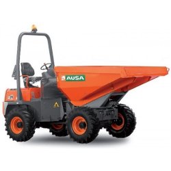 Mini-dumper à roues Ausa - Capacité 3500kg - Système de déchargement hydraulique