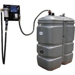 Cuve stockage fuel 750 litres en PEHD avec pompe 50 l/min - RENSON - 159061