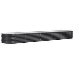 Helloshop26 - Jardinière bac lit surélevé plantes fleurs terrasse jardin de jardin acier enduit de poudre anthracite 02_0039475 02_0039475 - acier
