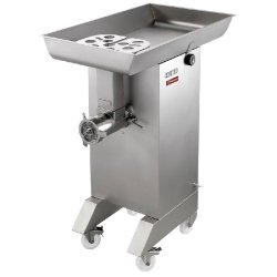 Diamond - Hachoir en inox N° 32, Ø 4.5 mm, 700 kg/h, sur roues - réf. TTGD-32/CB-PCH - gris inox AKS-TTGD-32/CB-PCH