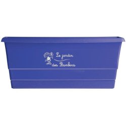 Mini jardinière 25cm avec soucoupe - Coloris vert anis ou violet - 1,82L - Polypropylène recyclable
