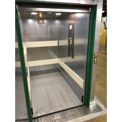 Monte-charges accompagné Hamon - capacité 1000 kg - plateforme jusqu'à 3m² et élévation jusqu'à 14m