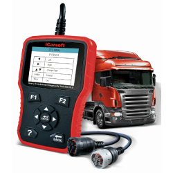 Valise diagnostic automobile iCarsoft HD V3.0 - pour poids lourds - écran LCD couleur 2,8" et mise à jour illimitée