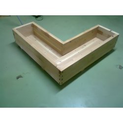 Bac a fleurs d'angle sur mesure