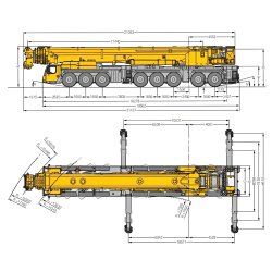 Ltm 1750-9.1 grues automotrices - liebherr - capacité de charge max 800 t