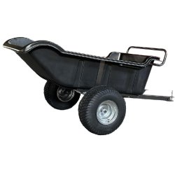 Remorque simple essieu 550kg benne en plastique PE basculante 1600x826x475 mm Torros AHR550P2
