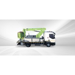 Camion nacelle Renault D12 - châssis cabine 182 TPM - 12 tonnes - hauteur de travail 17,70 m