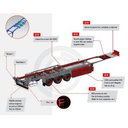 Remorque frigorifique Chereau - Poids à vide 429 kg - INOGAM EVO