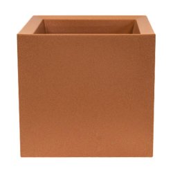 WellHome - Pot de fleurs modèle « Collection Cube Dan-i » 95L coloris terracotta 50x50cm - orange plastique WH13542