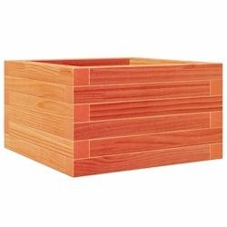 Helloshop26 - Jardinière bac lit surélevé plantes fleurs terrasse jardin cire 40 x 40 x 23 cm bois de pin massif marron 02_0038451 - marron Bois ma