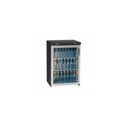 Vitrine de présentation Gamko 1 porte vitrée inox - Référence MG3/150LGCS - 140L, éclairage LED, thermostat +1°C à +18°C