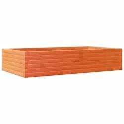 Helloshop26 - Jardinière bac lit surélevé plantes fleurs terrasse jardin cire 110 x 60 x 23 cm bois de pin massif marron 02_0038438 - marron Bois m