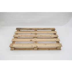 Palette en bois légère - 5 planches débordantes - 80x120cm - Charge maximale 300kg