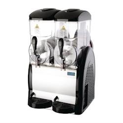Polar Machine de granité 2 x 12 Litres noir, 740 W, 220 V - MONO - multi-matériau DB332
