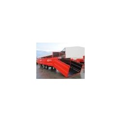 Br-g6 - remorque bétaillère - Santamaría Merino SL - capacité 6000 kg - porte arrière battante, rampe extensible et freins hydrauliques