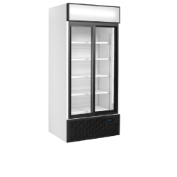 Refroidisseur de présentation - Vitrine réfrigérée FSC à 2 ou 3 portes - Extérieur blanc ou noir avec cadre aluminium