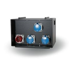 114-06-350 - Coffret de distribution empilable - Indu Electric avec socle de connexion CEE 63A 400V