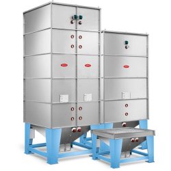 SSM SILBOX - Silos modulaires rectangulaires Moretto en acier inoxydable - Capacité de 480 à 7 200 dm³