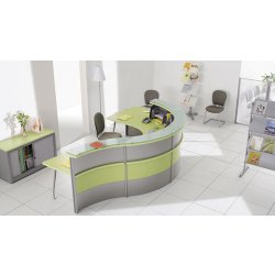 Banque d'accueil Obade Clen - design moderne et convivial